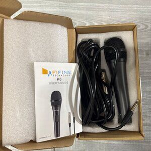 Karaoke Microphone FIFINE K6 Dynamic Vocal Microphone wired handheld